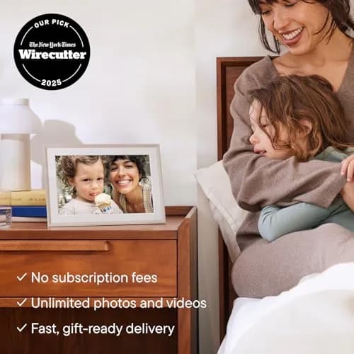 Aura Carver Digital Picture Frame 10.1" | HD Display, Wireless Sharing, Smart Features thumbnail 3