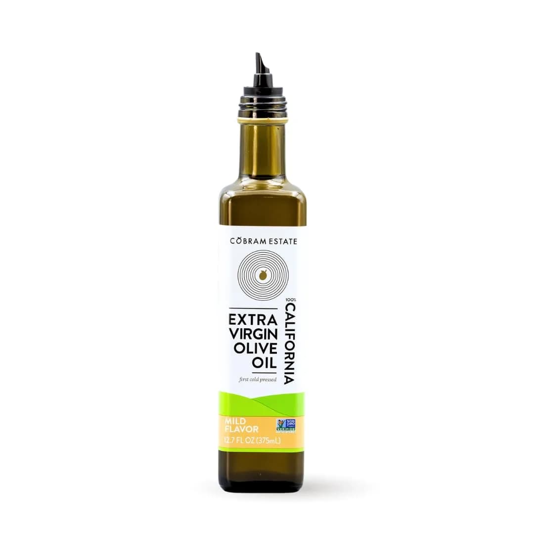Cobram Estate Mild 100% California Extra Virgin Olive Oil 375ml | Cold Pressed, Non-GMO, Keto Friendly - main product image