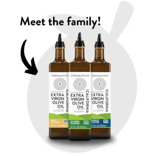 Cobram Estate Mild 100% California Extra Virgin Olive Oil 375ml | Cold Pressed, Non-GMO, Keto Friendly thumbnail 6