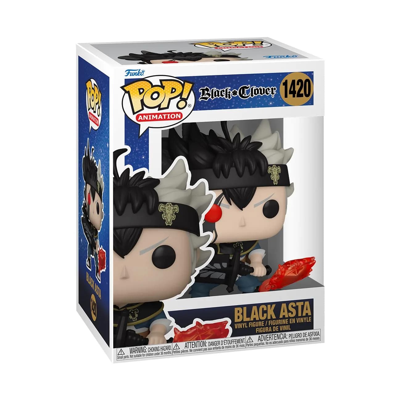 Funko POP! Animation Asta with Black Divider Vinyl Figure 10.8 cm (4.25 inches) | Collectible Anime Figure for Display - main product image