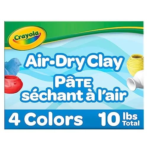 Crayola Air Dry Clay, Classic Colors, 10 lb (4.54 kg) Bulk Set | Non-Toxic Modeling Clay for Kids thumbnail 1