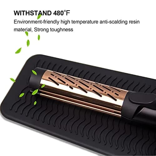 ANGENIL Heat Resistant Travel Mat & Pouch for Hair Tools 11.25 Inch x 5.5 Inch | Food Grade Silicone for Safe Styling thumbnail 13