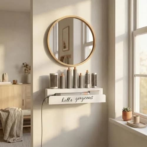 CHONIC Storage Holder for Dyson Airwrap | Farmhouse Wall Mount Organizer (15.35 x 5.51 x 2.76 inches) thumbnail 5