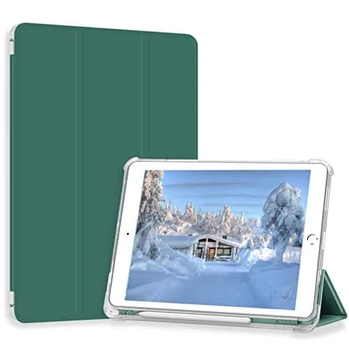 Divufus Dark Green Case with Pencil Holder for iPad Pro 9.7 | Full Protection & Auto Sleep/Wake thumbnail 1