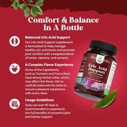 Natures Craft Uric Acid Support with Green Coffee Beans Extract thumbnail 3