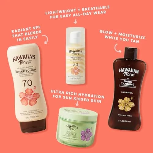 Hawaiian Tropic Sheer Touch SPF 70 Lotion 235ml (8 Fl Oz) | Luminous Skin & Radiant Glow thumbnail 6