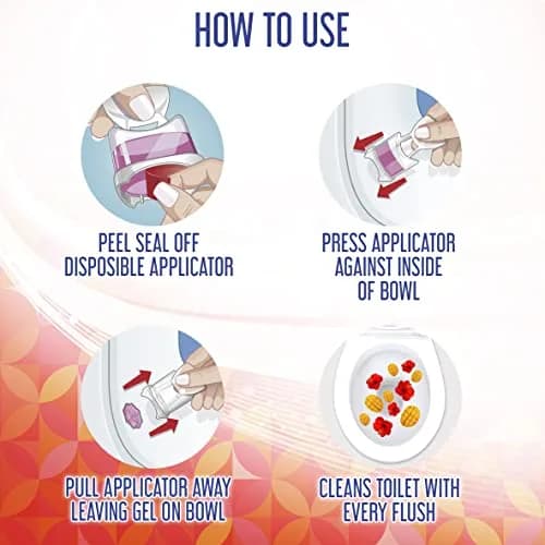 Lysol Click Gel Automatic Toilet Bowl Cleaner Mango & Hibiscus 24 Count Total | Bleach-Free Formula for Continuous Cleaning thumbnail 5