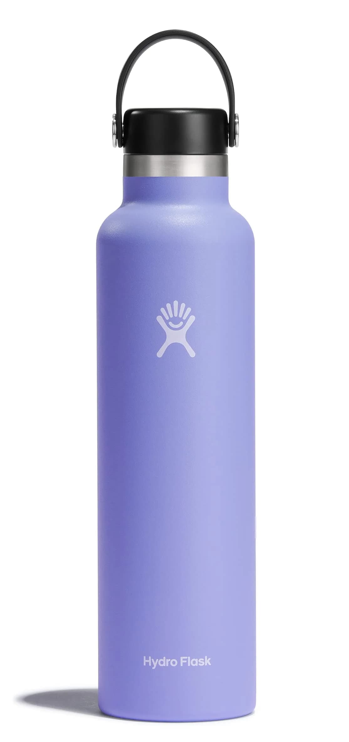 Hydro Flask Standard Mouth Water Bottle 710ml (24 Oz) | Insulated Stainless Steel, Leakproof, Purple — LUPINE