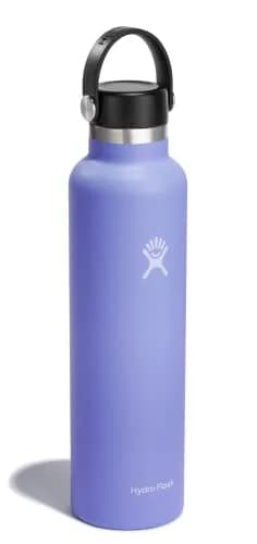 Hydro Flask Standard Mouth Water Bottle 710ml (24 Oz) | Insulated Stainless Steel, Leakproof, Purple thumbnail 2