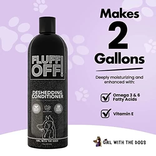 Girl With The Dogs Fluff Off! Deshedding Conditioner 16oz | Reduces Shedding & Deeply Conditions thumbnail 7