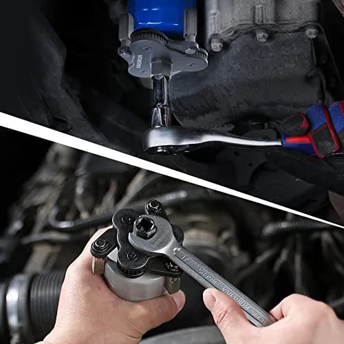 WORKPRO Universal Adjustable Oil Filter Wrench 60-95mm (2.375-3.75") | Magnetic Oil Filter Removal Tool for Cars & Motorcycles thumbnail 5