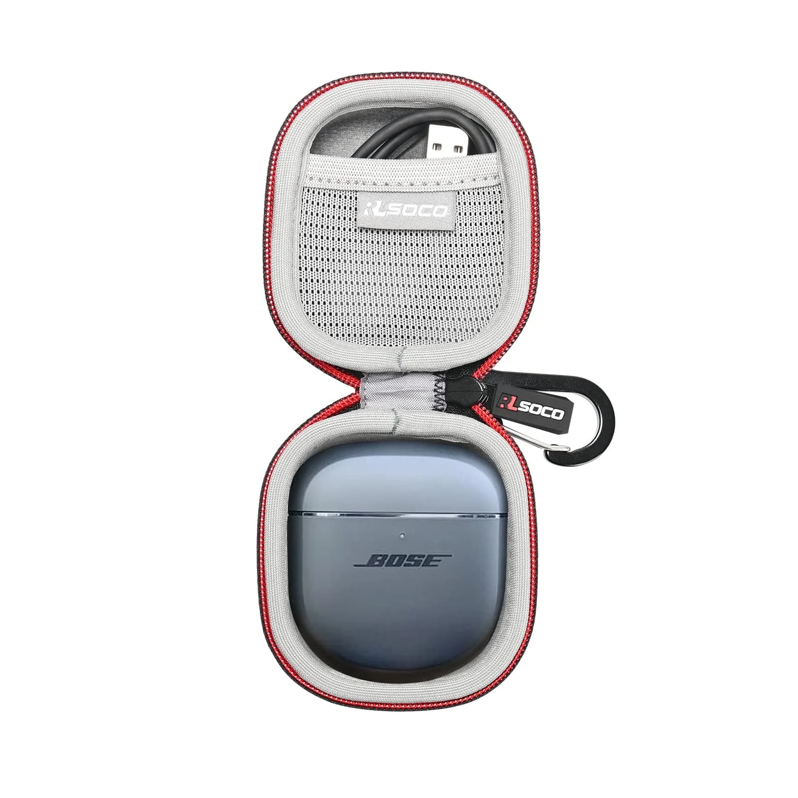 RLSOCO Black Carrying Case for Bose QuietComfort Ultra Earbuds II | Compact & Protective — Quietcomfort II Case Black