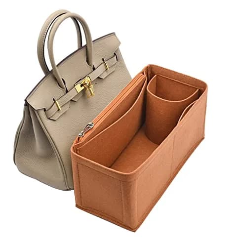 Lckaey Felt Purse Organizer Insert for Birkin 35 Bag, M: 26.9cm (10.6") | Keeps Bags Tidy & Structured thumbnail 1