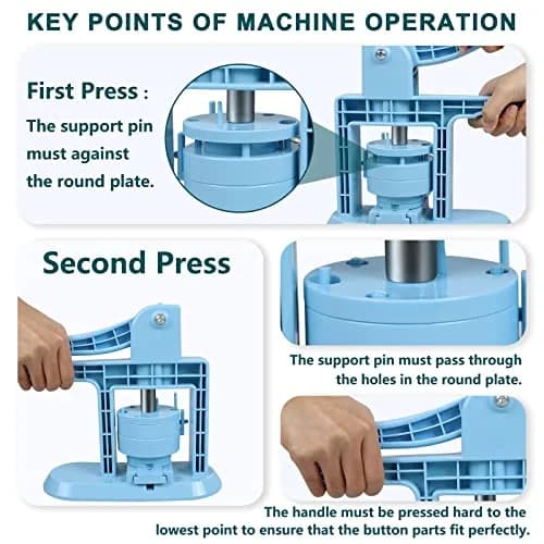 MK.Bear Button Maker Machine Multiple Sizes 25mm, 32mm & 58mm | DIY Badge Press Kit for Crafts thumbnail 7