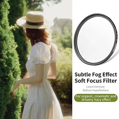 Walking Way White Pro Mist Diffusion Lens Filter 49mm (1.93" x 1.93" x 0.12") | Soft Glow Effect for Video, Vlog, Portrait thumbnail 2