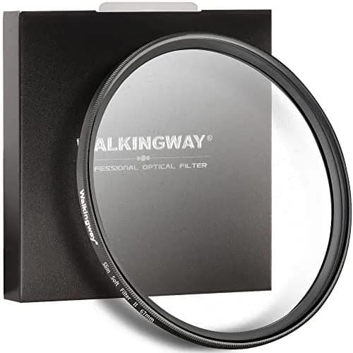 Walking Way 67mm White Pro Mist Diffusion Lens Filter | Dreamy Fog & Soft Glow Effect for Video/Vlog/Portrait thumbnail 1