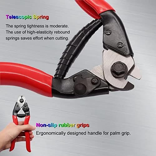 weideer Cable Cutter Up to 5/32" | Heavy Duty Wire Ropes DIY Projects thumbnail 4
