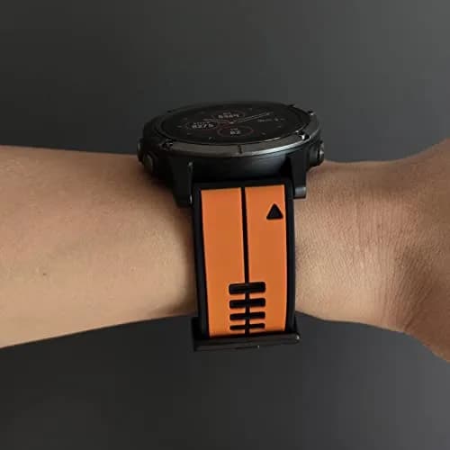 Abanen Quick Fit 22mm Silicone Watch Band for Garmin 955 / Fenix 7 / epix 2 | Waterproof Sport Strap thumbnail 6