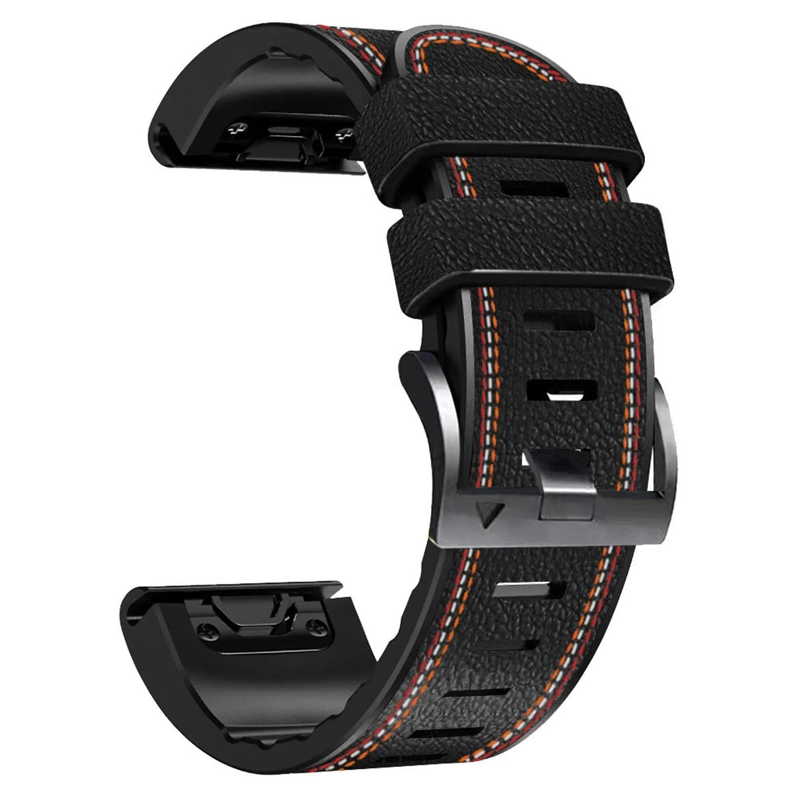 Abanen Quick Fit 26mm Watch Band for Garmin Fenix 7X/6X/5X, Fiber Leather with Silicone Lining, 150mm-200mm Wrist Size | USA-Sourced Import - main product image