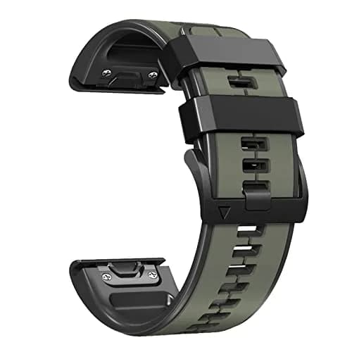 Abanen Silicone Watch Band 22mm | Waterproof Sport Strap for Garmin Fenix 7 & Forerunner 955 thumbnail 1