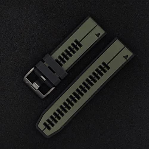 Abanen Silicone Watch Band 22mm | Waterproof Sport Strap for Garmin Fenix 7 & Forerunner 955 thumbnail 8