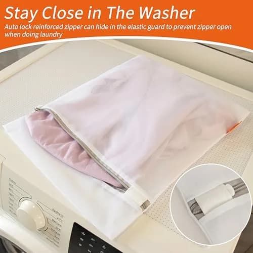 Polecasa Mesh Laundry Bags 3 Pack (Large, Medium, Small) | Protects Delicates, Zippered Closure, Washer & Dryer Safe thumbnail 5