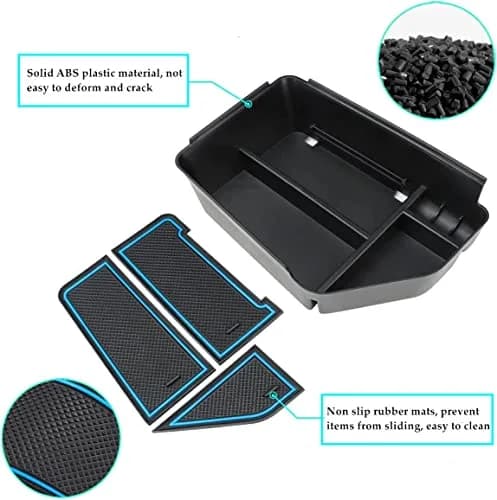 MARCHFA Center Console Organizer Tray Blue for Kia EV6 2022-2026 | Keeps Your Car Tidy thumbnail 3
