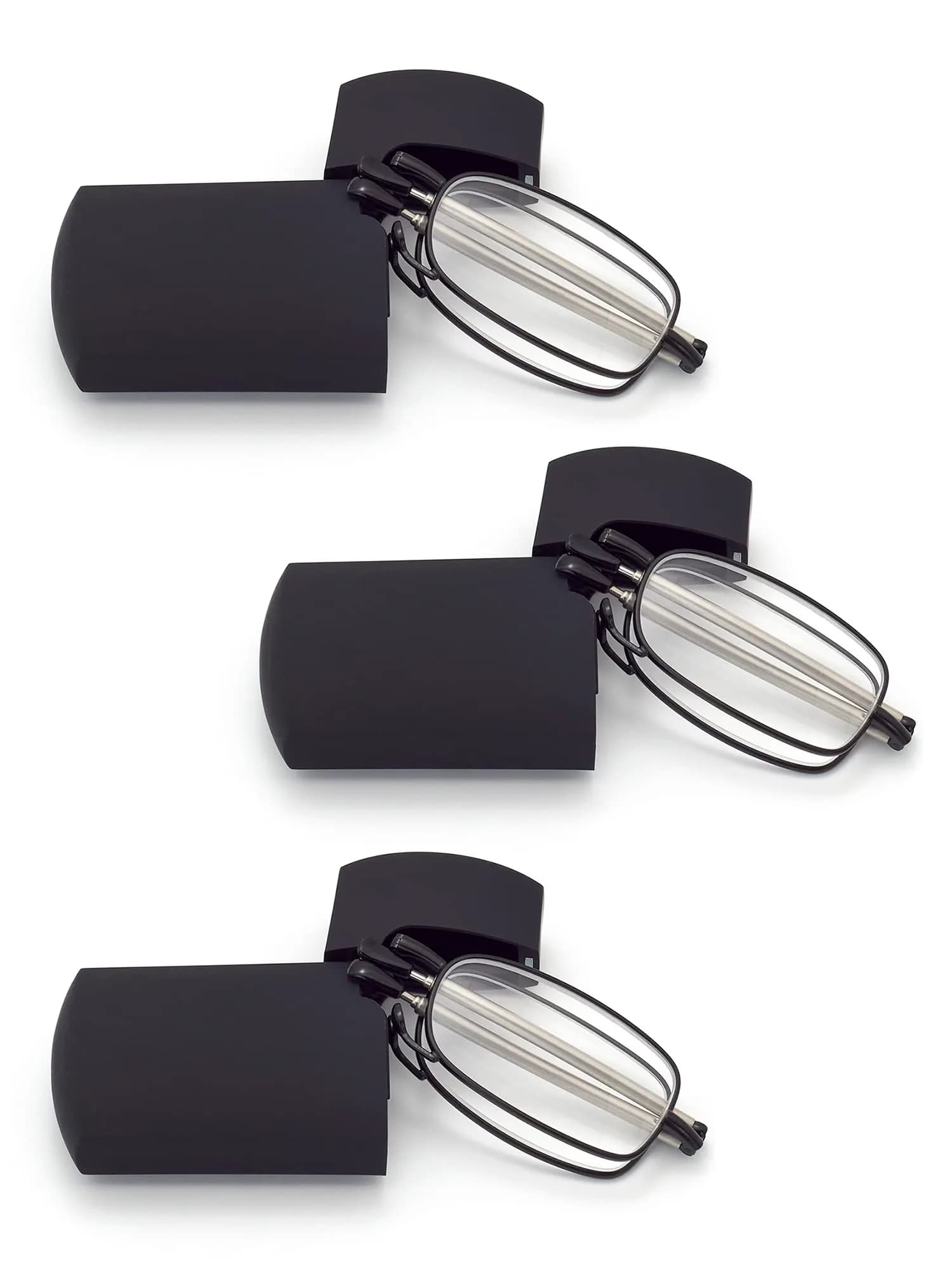 HIGHLIKE 3-Pack Folding Reading Glasses 47mm | Compact, Durable & Stylish - main product image
