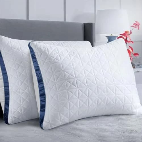Slybear Cooling Hotel Luxury Bed Pillows Set of 2, Standard Size 48cm x 64cm (19" x 25") | Oeko-Tex Certified thumbnail 1