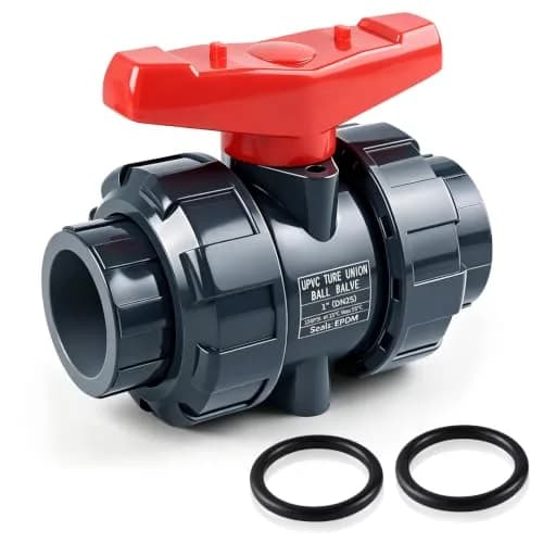 Boltigen PVC Union Ball Valve 1 Inch (25mm) Full Port for Water Systems | True Union Design thumbnail 1