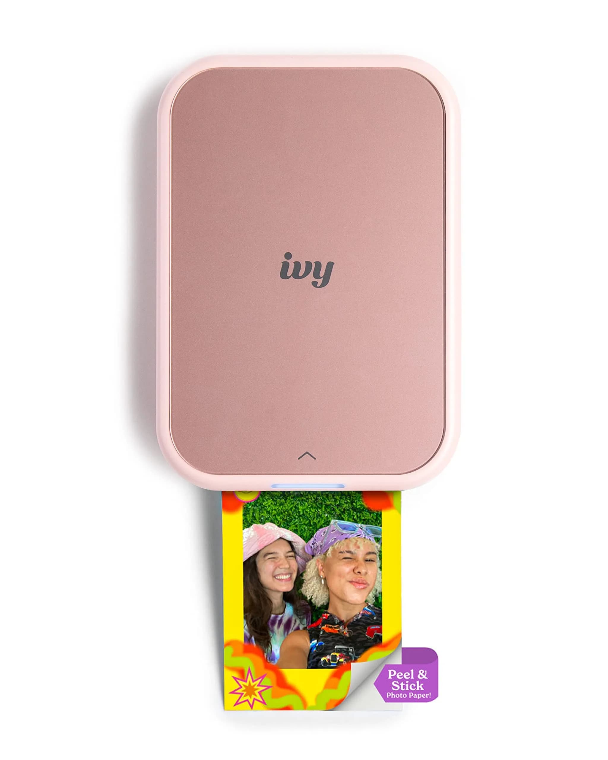 Canon Ivy 2 Mini Photo Printer, Pure White | Pocket-Sized ZINK Printer with Bluetooth 5.0 — Blush Pink