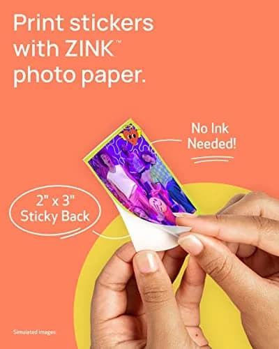 Canon Ivy 2 Mini Photo Printer, Blush Pink | Portable ZINK Printer with Sticky-Back Prints & Bluetooth 5.0 thumbnail 3