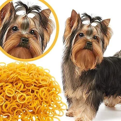 PET SHOW 3000pcs (300g) Black Rubber Bands for Pet Hair Grooming | Strong Hold, 10mm Diameter thumbnail 3