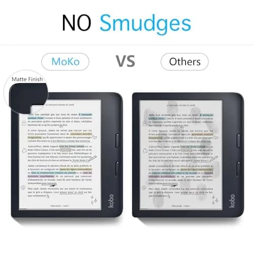 MoKo Anti-Glare Screen Protector for Kobo Libra Colour 7" 2024 / Libra 2 7" 2021 | 2-Pack Matte Finish thumbnail 3