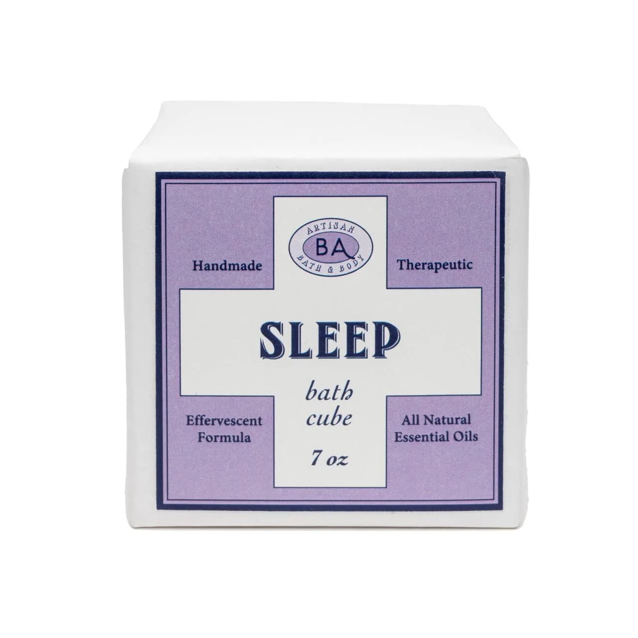 Baudelaire Sleep Bath Cube 7oz | Lavender, Chamomile, Sage Aromatherapy Relaxation - main product image