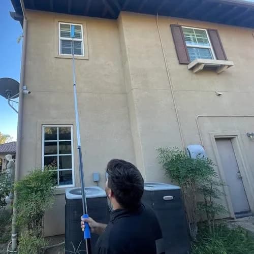 Hicavar 25 Foot High Ceiling Fan Cobweb Duster with 6-18ft Extension Pole | Extendable, Reusable Feather & Window Cleaning Kit thumbnail 8