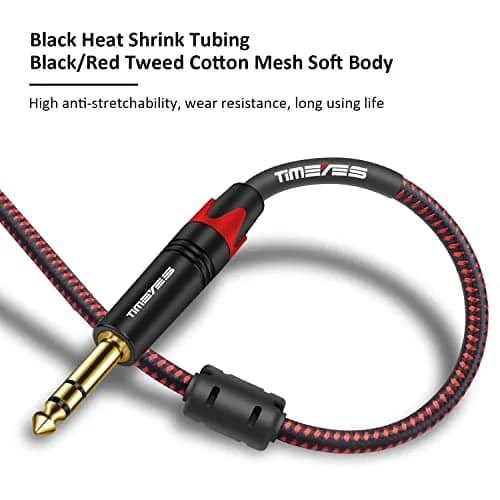 TIMEYES XLR to 6.35mm Jack Cable 2M (6.5ft) | Balanced Mic Cable with Gold-Plated Connectors thumbnail 3