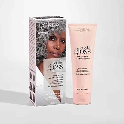 L'Oreal Paris Le Color Gloss One Step Toning Gloss 4 Fl Oz | In-Shower Gray Hair Toner with Deep Conditioning thumbnail 2