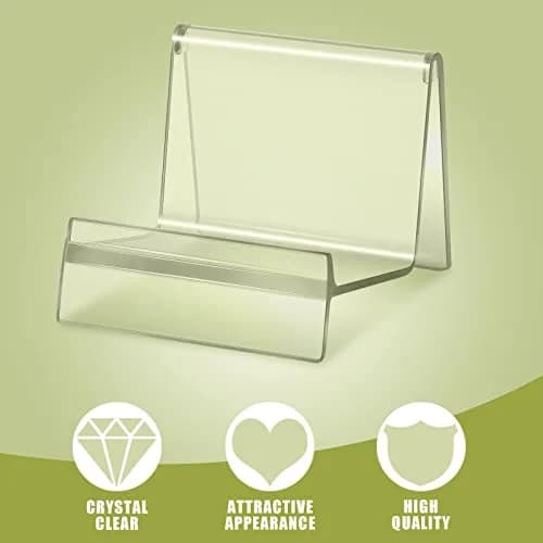 Weysat Clear Acrylic Purse Display Stands 7.5 cm (2.95 in) — Set of 6 | Organize Handbags & Jewelry thumbnail 3