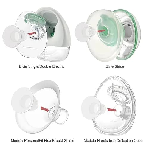 Maymom Flange Insert 19mm for 24mm Shields | BPA-Free Silicone, 2-Pack thumbnail 8
