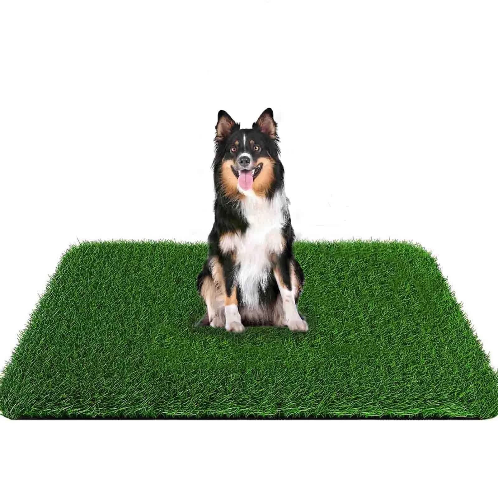 PICK FOR LIFE Artificial Grass Pad for Dogs Potty Training 130x80cm (51.2x31.5in) | Fast-Drain, Soft & Natural Look — 59.1x40 Inch