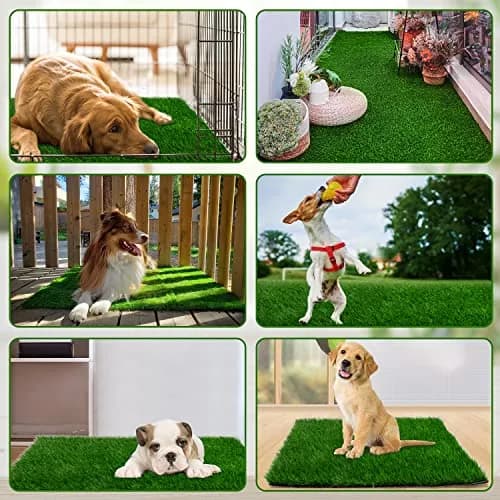 PICK FOR LIFE Artificial Grass Dog Potty Pad 150cm x 100cm (59.1x39.4in) | Fast-Drain & Easy-Clean for Indoor/Outdoor Use thumbnail 6