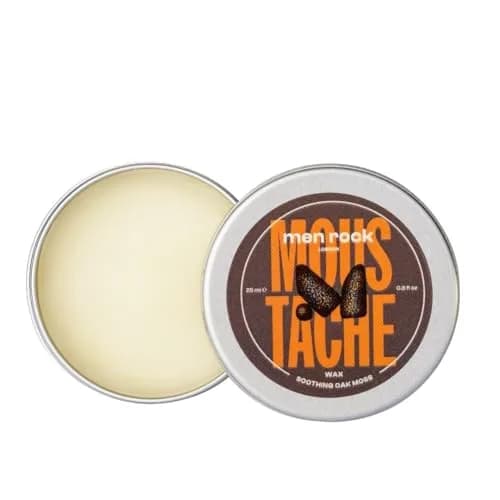 Men Rock Soothing Moustache Wax 25ml | Moisturizes & Styles with Argan Oil thumbnail 1