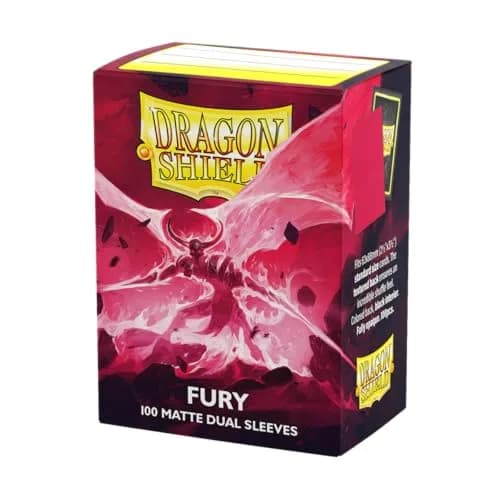 Dragon Shield Matte Dual Standard Size Card Sleeves 100 CT | Fury Color, PVC-Free Polypropylene thumbnail 1