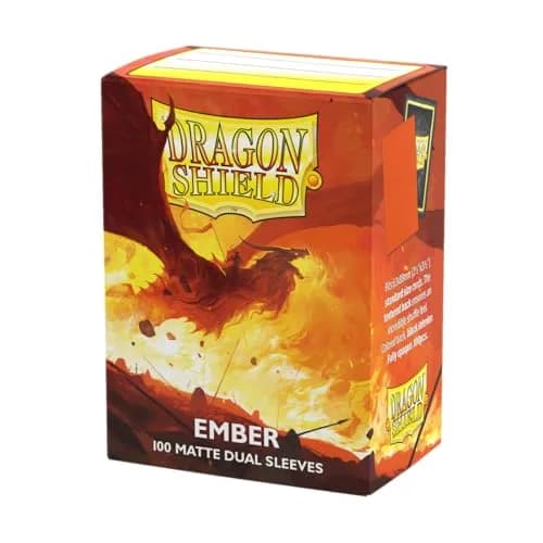 Dragon Shield Matte Dual Standard Size Card Sleeves 100 CT Ember | Smooth & Tough Premium TCG Sleeves thumbnail 1