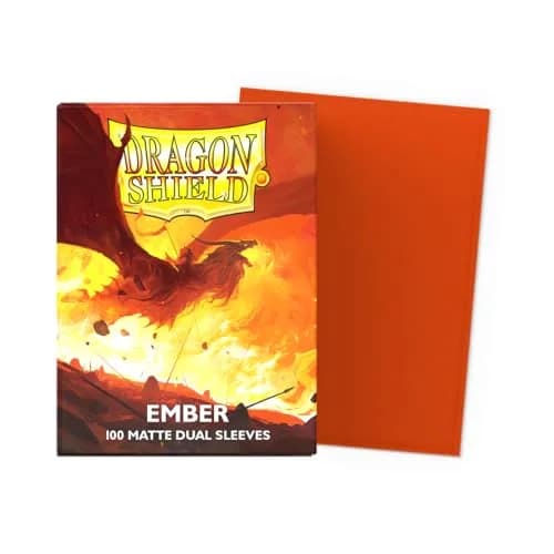 Dragon Shield Matte Dual Standard Size Card Sleeves 100 CT Ember | Smooth & Tough Premium TCG Sleeves thumbnail 2