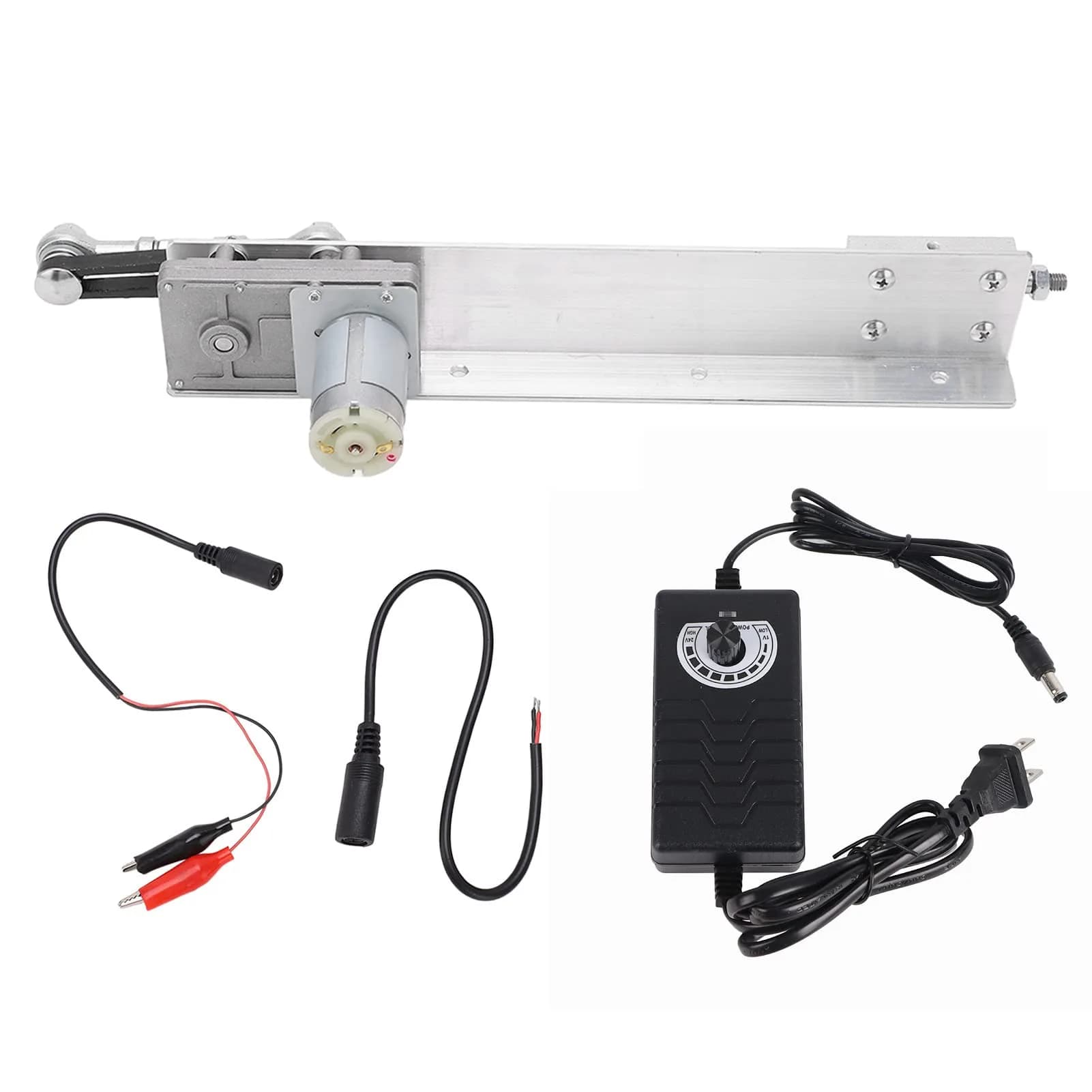 FTVOGUE Cycling Reciprocating Linear Actuator Motor 24V 315cm Stroke | Aluminum Alloy, US Plug, 210rpm - main product image