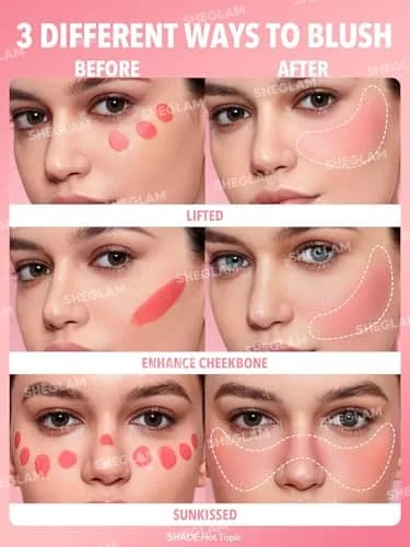 SHEGLAM Liquid Blush for Cheeks Rose Ritual | Matte Finish, Hydrating, Waterproof (0.18 Fl Oz) thumbnail 4