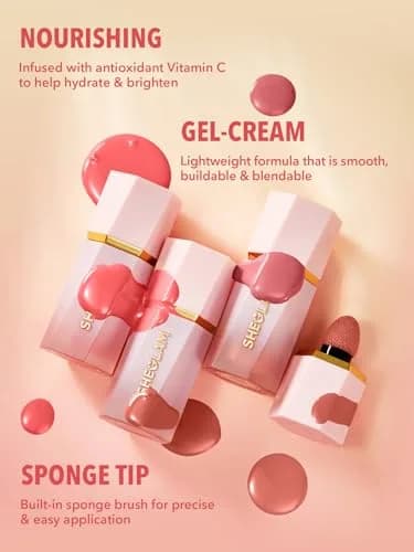SHEGLAM Liquid Blush for Cheeks Rose Ritual | Matte Finish, Hydrating, Waterproof (0.18 Fl Oz) thumbnail 2
