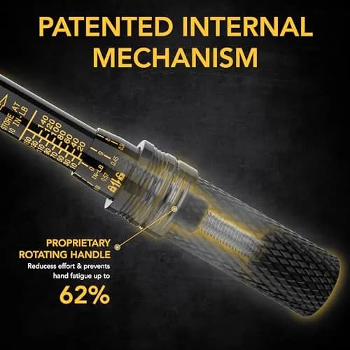 LEXIVON 1/4-Inch Drive Click Torque Wrench 10-150 in-lb (1.1-16.9 Nm) | 72-Tooth Gear Dual-Direction, Calibration Certified thumbnail 4